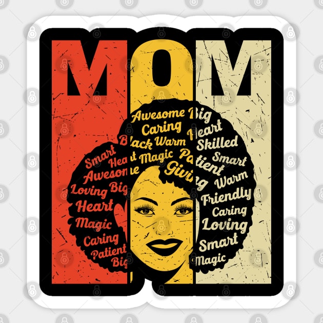 Black Mom, Mothers Day, Black Girl Magic Sticker by UrbanLifeApparel